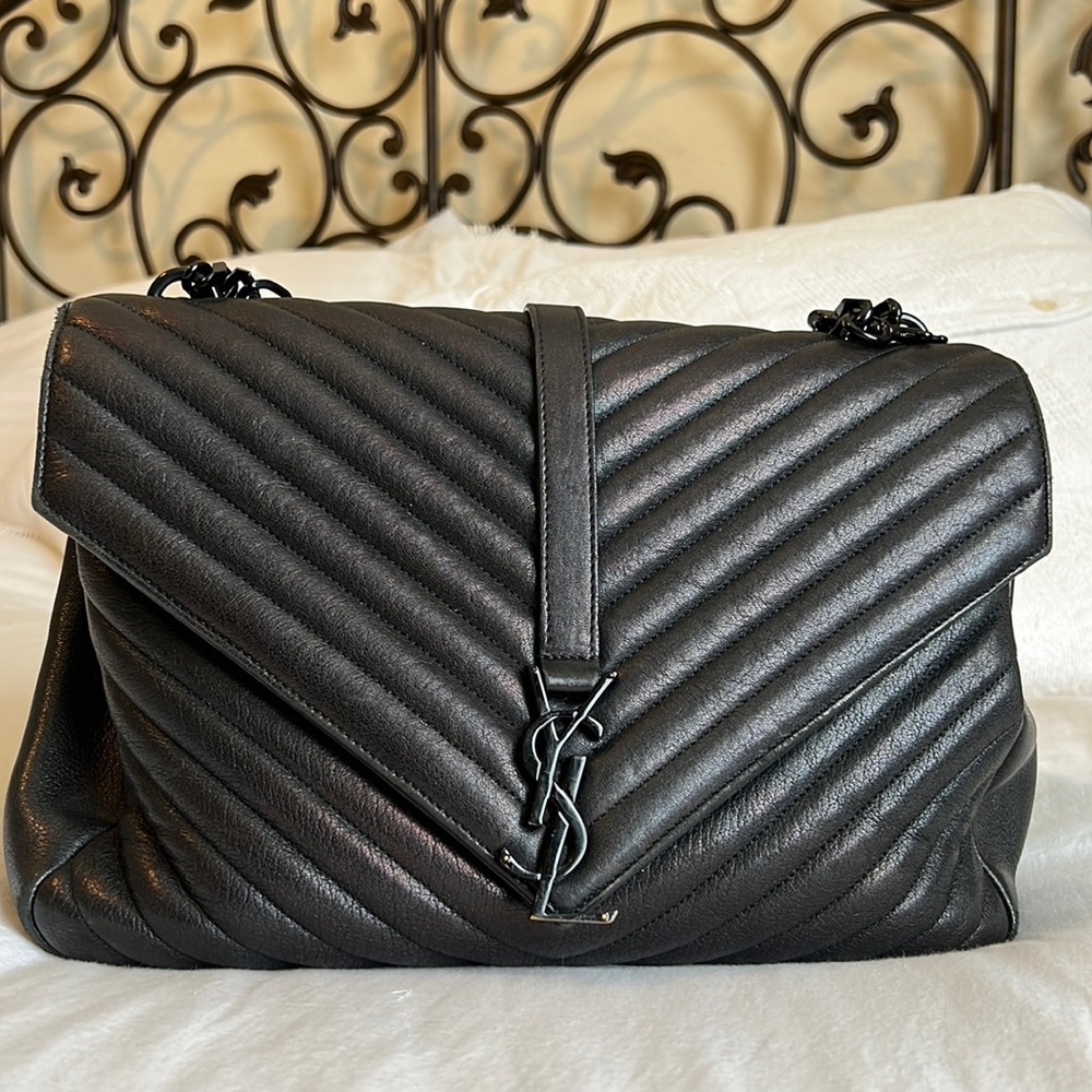 YSL College Large Quilted Shoulder Bag$2990